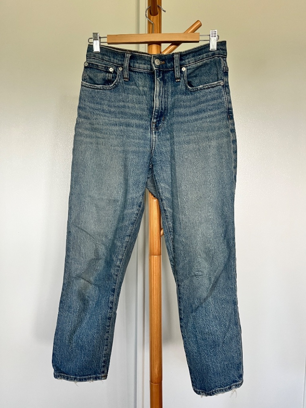 Madewell High Rise Slim Crop Boy Jean, size 26
